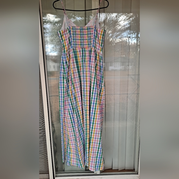 J.Crew Colorful Plaid Sundress Maxi Dress NWT Sz. 10 New With TagsNew wi… - Picture 6 of 8